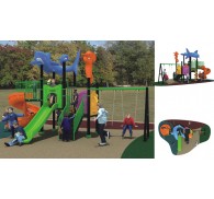 Ocean Theme plastic playground equipment