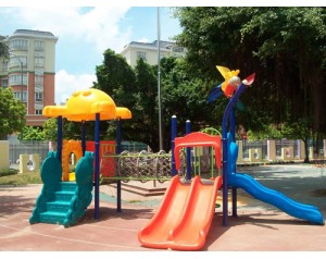plastic outdoor slides