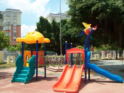 plastic outdoor slides