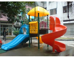 plastic swings and slides