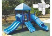 Add fancy plastic playground equipment to your community