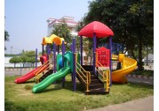 Outdoor Playground is a Good Place for Children to Enjoy the Autumn