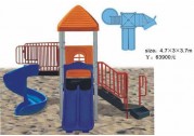 Plastic playground equipment is soft to prevent scrapes Plastic playground equipment is soft to prevent scrapes