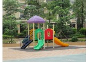 Provide enough space for plastic playground equipment in backyard