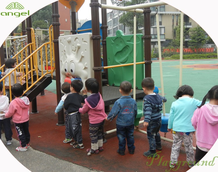 Plastic playground equipment