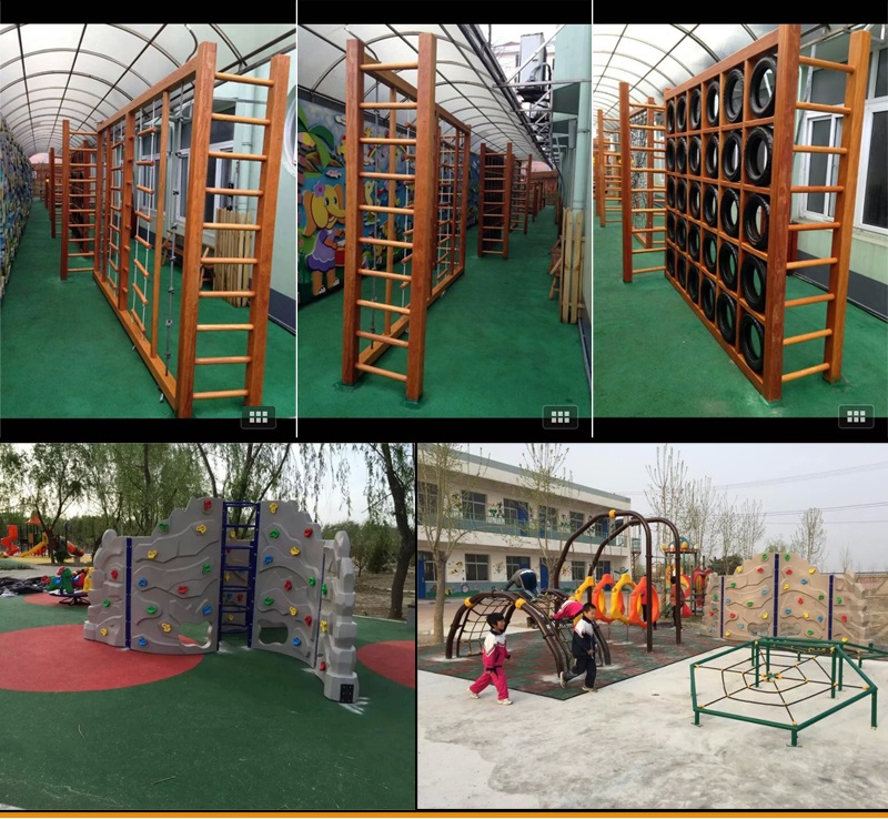 Plastic playground equipment